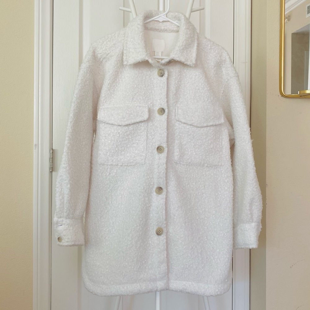 Sherpa Button Down Shacket - image 1